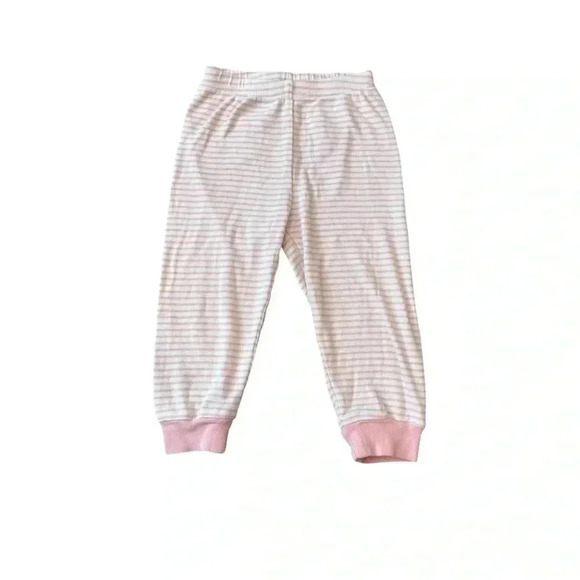 Janie and Jack Pink Striped Jogger - Picture 1 of 4
